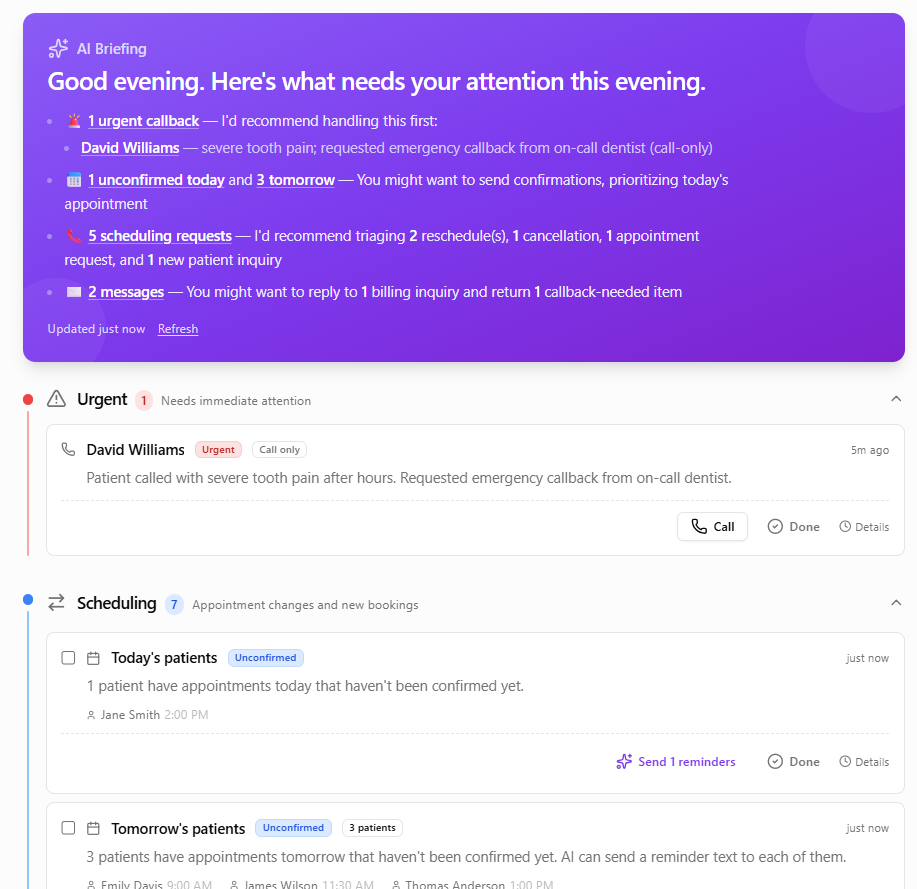 AI Briefing Dashboard